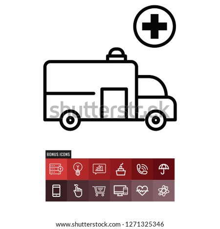 Ambulance vector icon