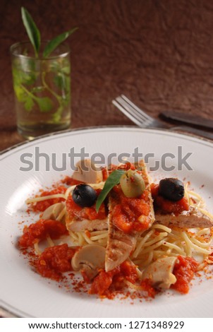Spicy Red sauce Noodles 