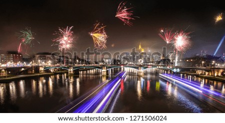 Happy New year 2019. This is the firework at silvester  Royalty-Free Stock Photo #1271506024