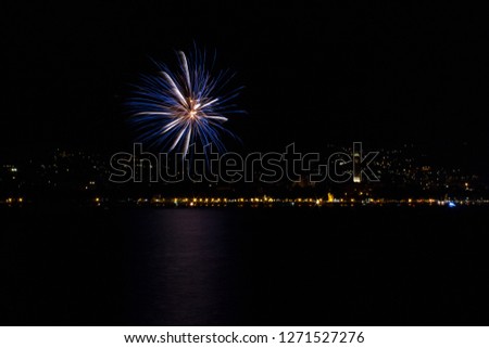 Fireworks over Lecco