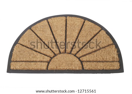 Welcome mat - isolated on white background