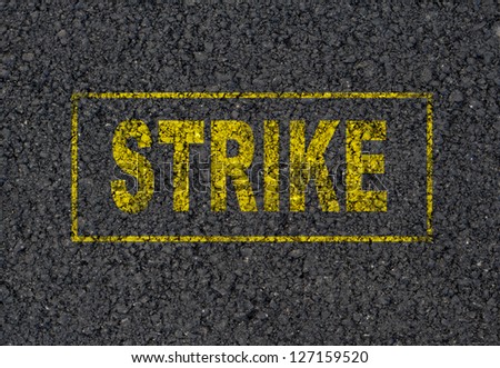 Strike sign background