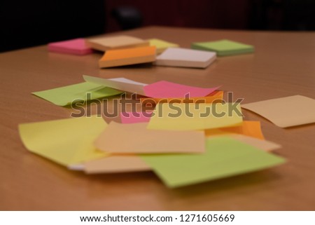 A Photo of Colorful sticker notes!