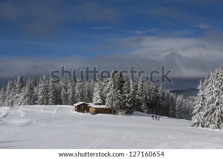 Beautiful winter in Bulgarian mountain