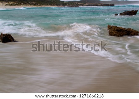  Beach in Vivone Bay, Kangaroo Island, South Australia, Australia.