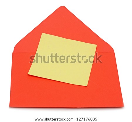 Envelope with blank letter