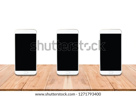 Mobile phone on the table, use for background.