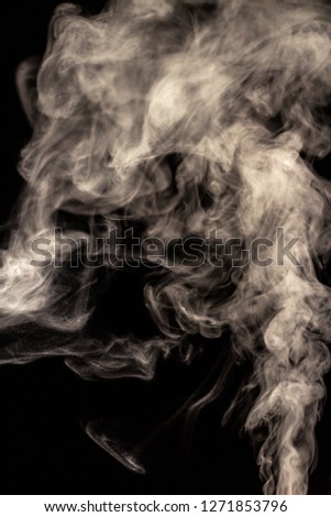 Smoke Black background Used in editing