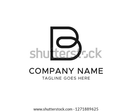 B Letter Vector Logo Design Template