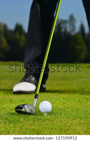  Golf Ball, Golfer and Club