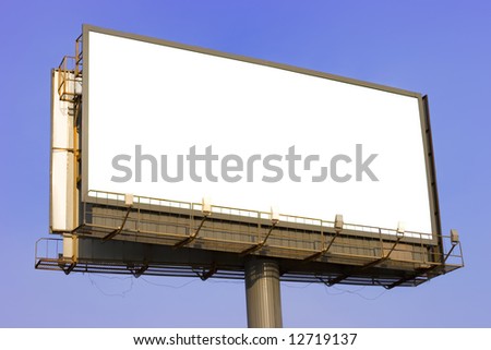 Modern advertising billboard