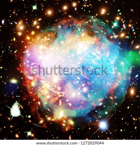 Galaxies. The elements of this image furnished by NASA.
