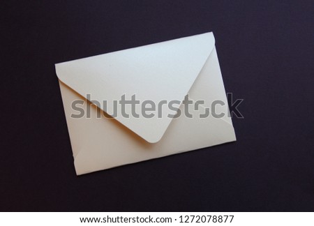 Envelope photo paper color background