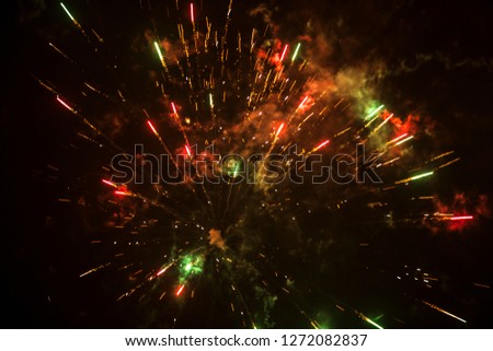 Beautiful new year fireworks in Prague. 