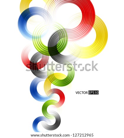 Abstract colorful geometrical design