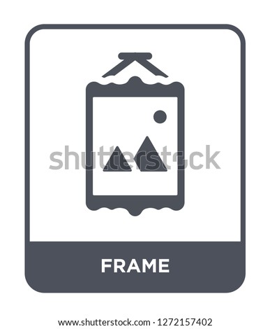 frame icon vector on white background, frame trendy filled icons from Furniture collection, frame simple element illustration