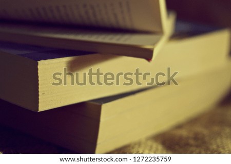 Pages of book on vintage abstract background