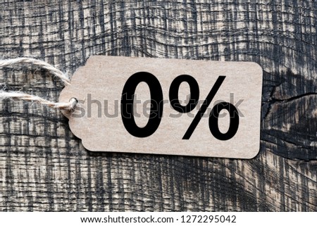 0% text on tag