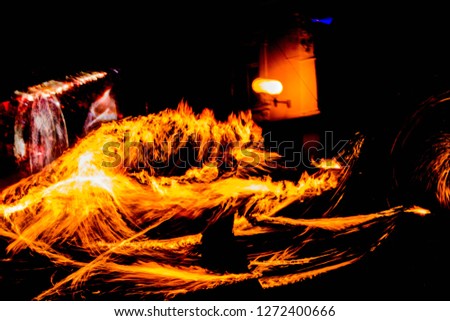 creating pictures with fire