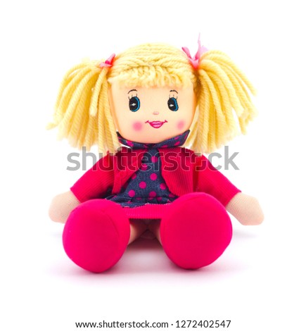 Doll on a white background