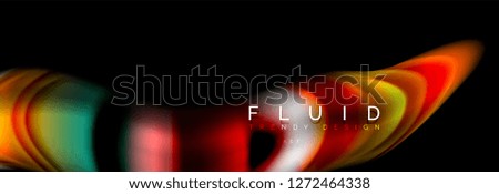 Abstract wave line water 3d background. Wave liquid shape. Splash ink paint mixing on black, vector illustration