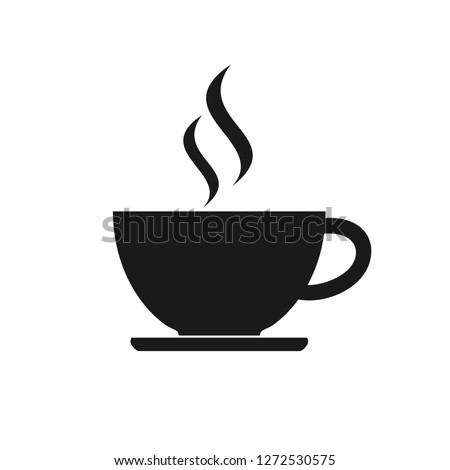 Cup of coffee. Coffee cup icon. Coffee icon isolated on white background Royalty-Free Stock Photo #1272530575