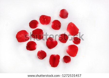 beautiful collection of red rose flakes
