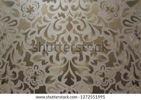 gold painted background.