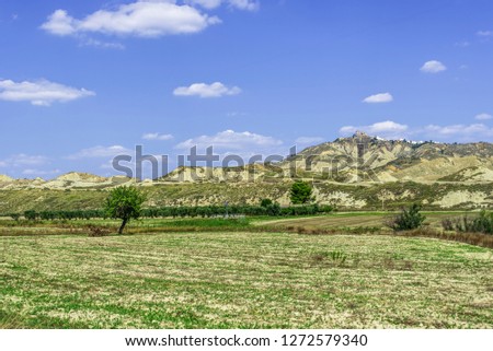 countryside landscapes in Val D'Agri, Basilicata
