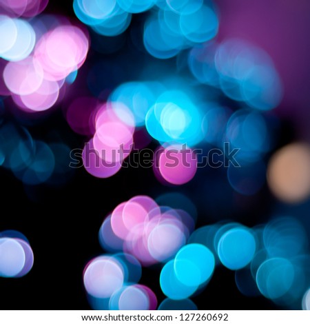 Christmas blurred lights background. Defocused lights background. Bokeh sparkling lights. Abstract colorful background. Royalty-Free Stock Photo #127260692