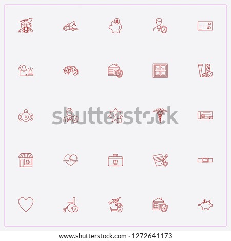 icon set about insurance with keywords belt, money check and dentist box