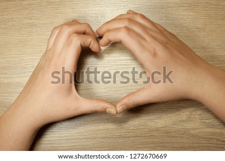 Hands making a heart. Love concept.