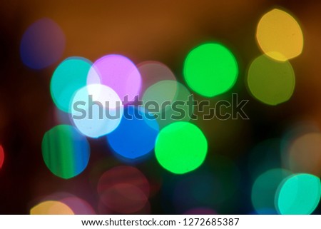 Abstract background, blurred colored spots as bokeh