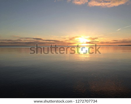 Ocean Distent Sunset