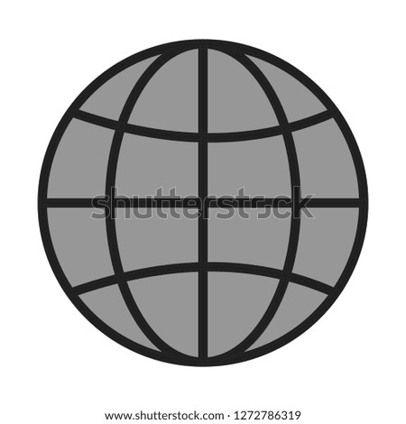 vector globe icon

