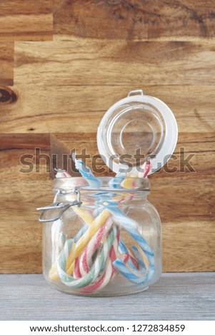 A studio photo of candy canes