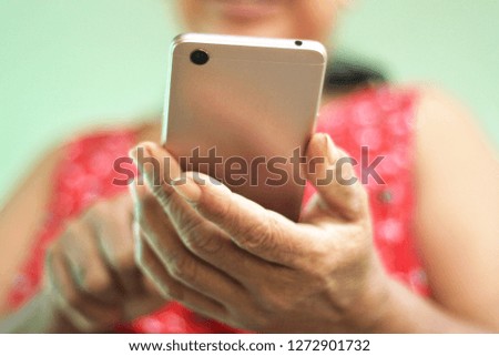 Woman are using the phone