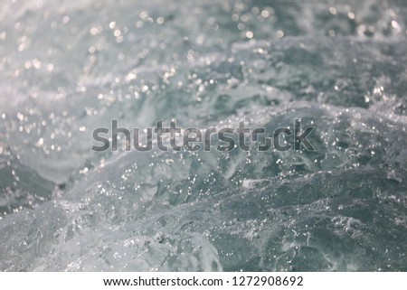 Tropical storms cause stronger wind waves in the Sea. has 4-6 meters of high wave. Use for Website / banner background, backdrop, montage menu 