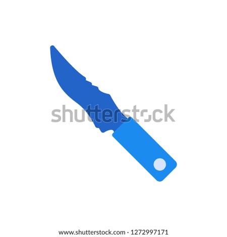 Knife Icon Vector Illustration in Flat Style for Any Purpose
