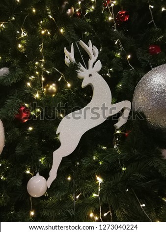Accessories for decoration on Christmas trees