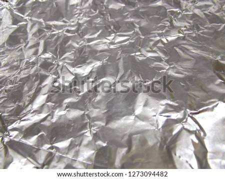 Crumpled aluminium foil.
