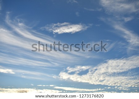 tropical blue sky white cloud texture as background