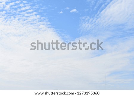 tropical blue sky white cloud texture as background