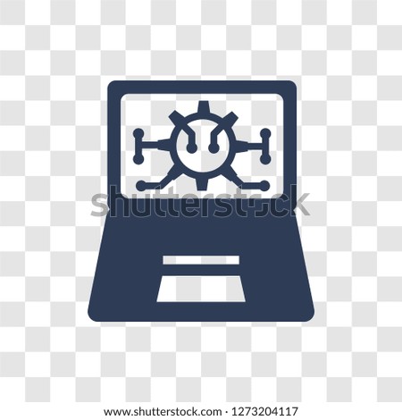 information technology icon. Trendy information technology logo concept on transparent background from General collection