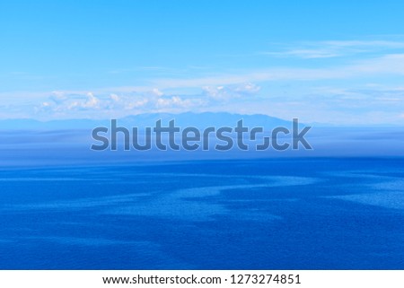 summer lake on a background of mountains Baikal lake Russia
