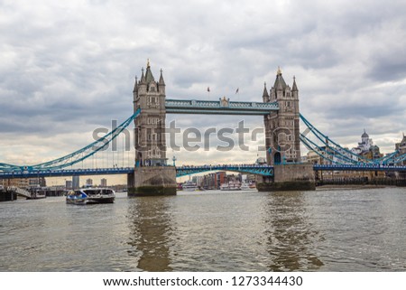 The River Thames and Tower bridge
