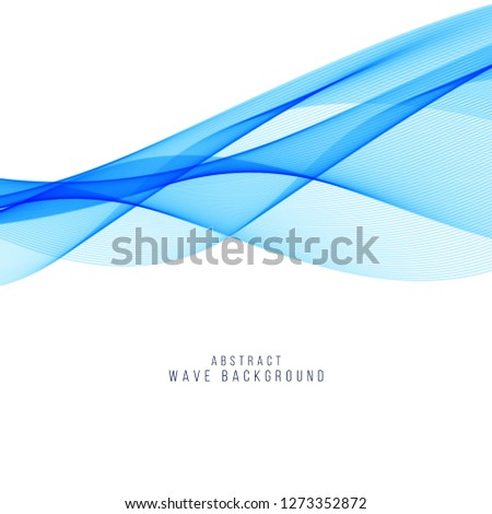 Abstract stylish blue wave background
