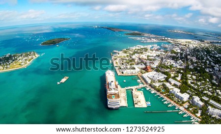 Aerial view of Key West in Florida Royalty-Free Stock Photo #1273524925