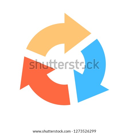 Arrow icon reload, refresh, rotation, repetition sign created in flat style. The design graphic element is saved as a vector illustration in the EPS file format. Royalty-Free Stock Photo #1273526299