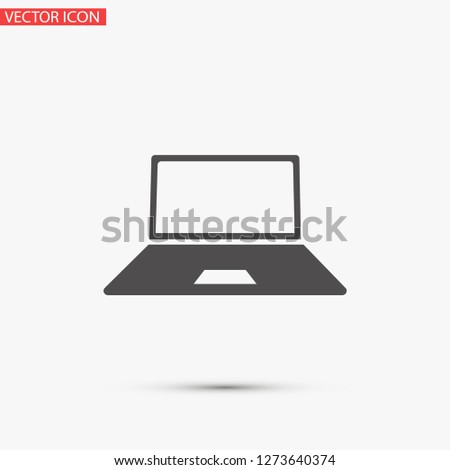 a laptop vector icon 10 eps